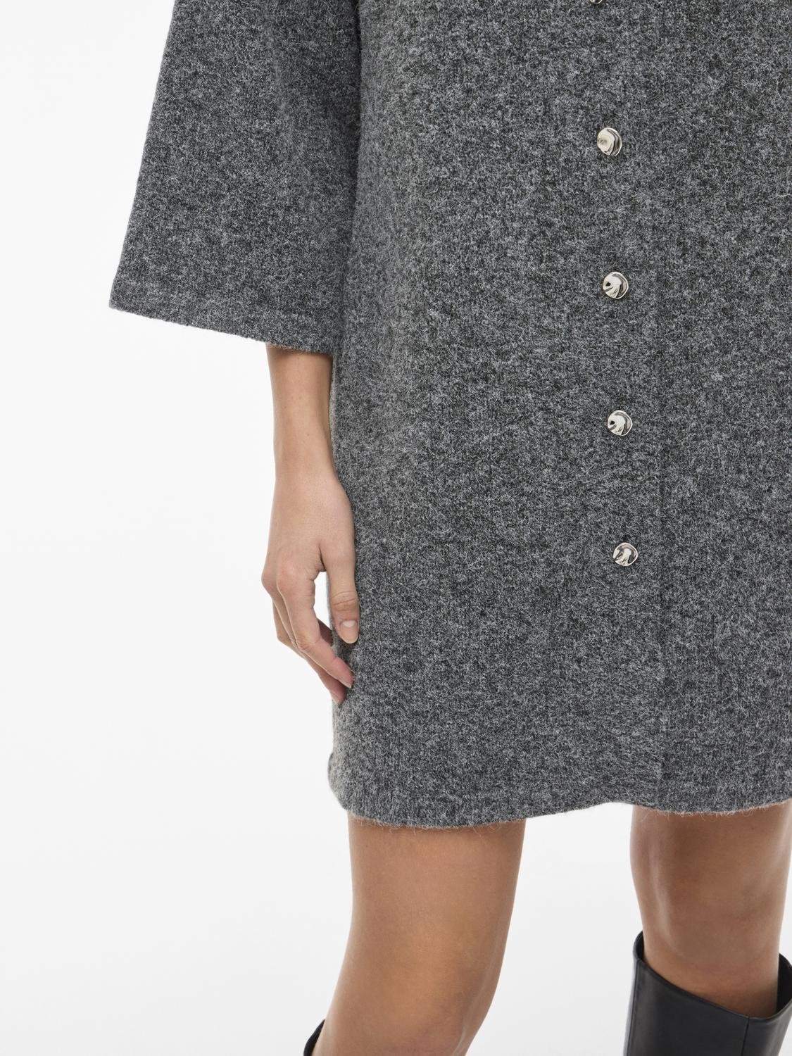 VILAURI Midi Dress - Medium Grey Melange - VERO MODA & VILA Bergvik